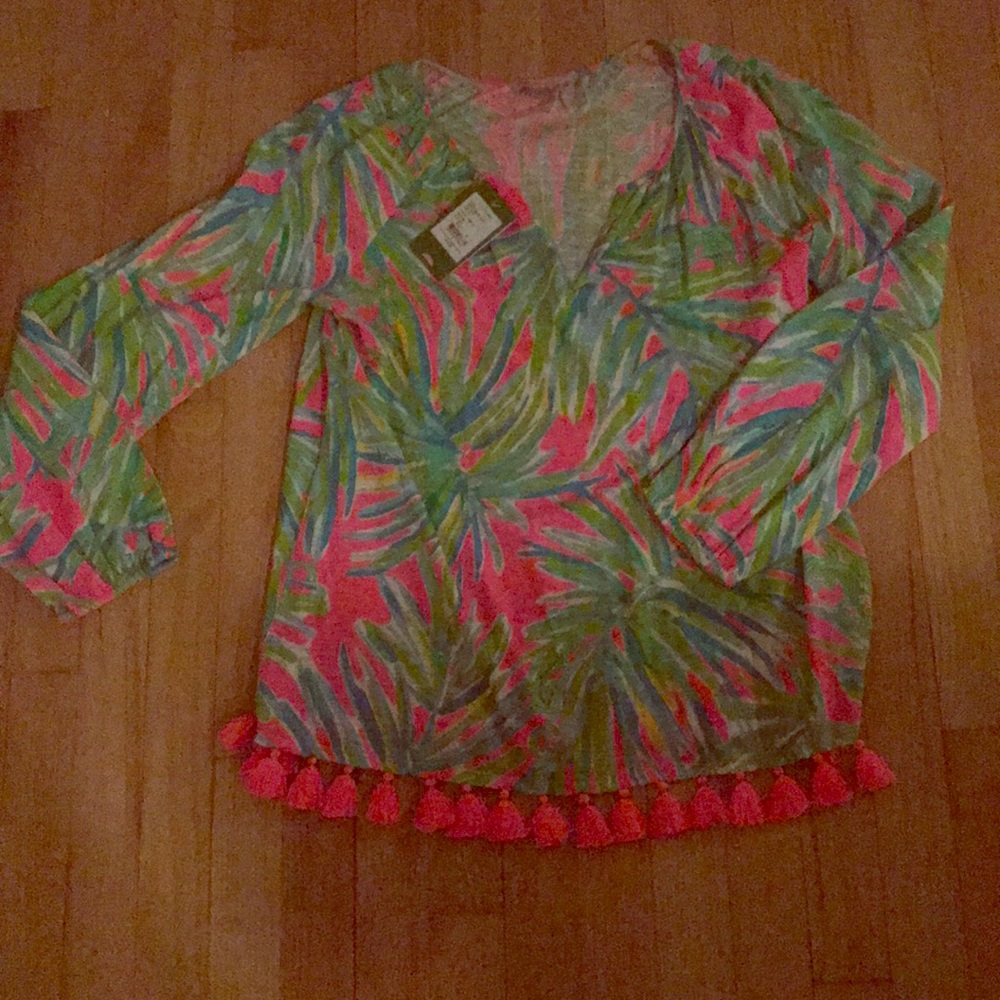 NWT Lilly Pulitzer Linzy Resort Top Tunic M